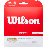 Wilson cordaje tenis REPEL 16 SET Natural 16G vista frontal