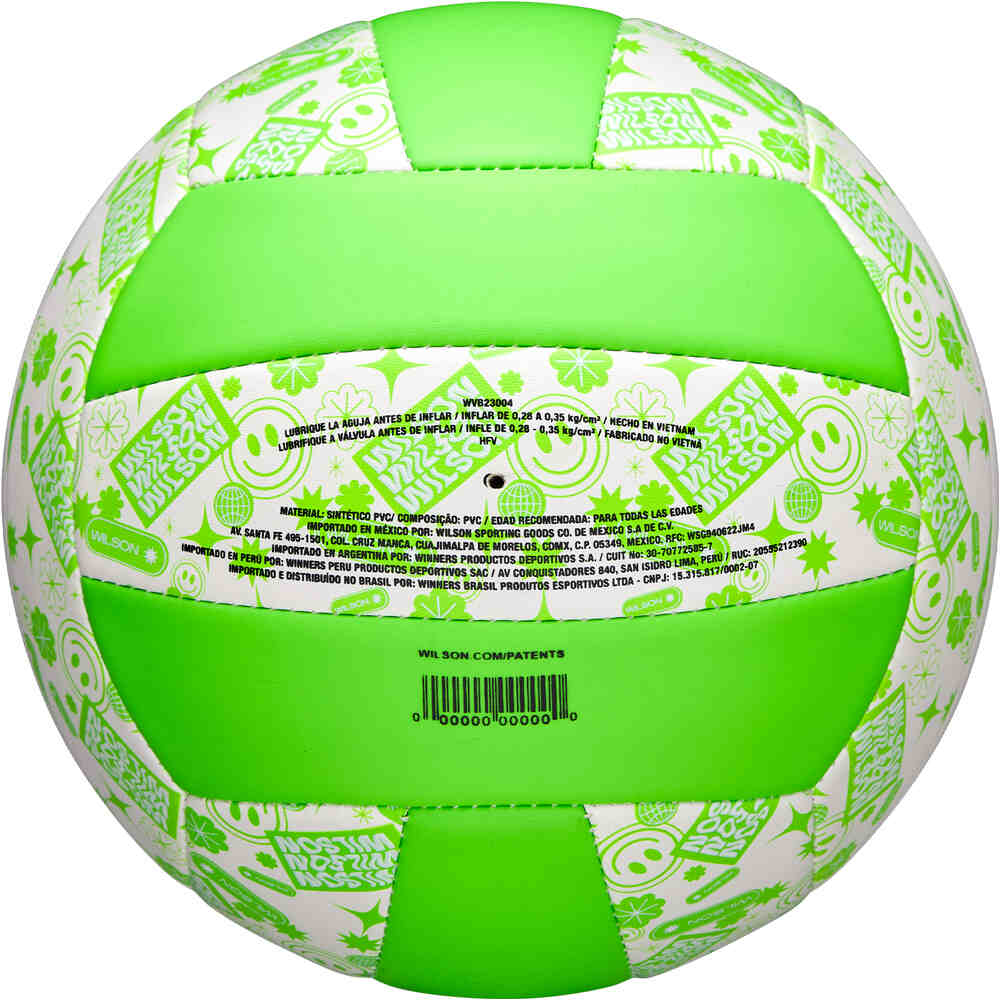 Wilson juguetes para playa STAMP VB Green/White OF 04