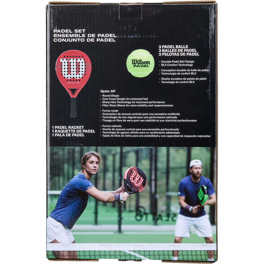 Wilson pala pádel adulto OPTIX XP PADEL KIT BOX 01