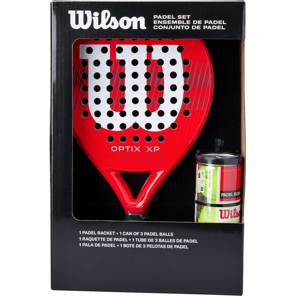 Wilson pala pádel adulto OPTIX XP PADEL KIT BOX vista frontal