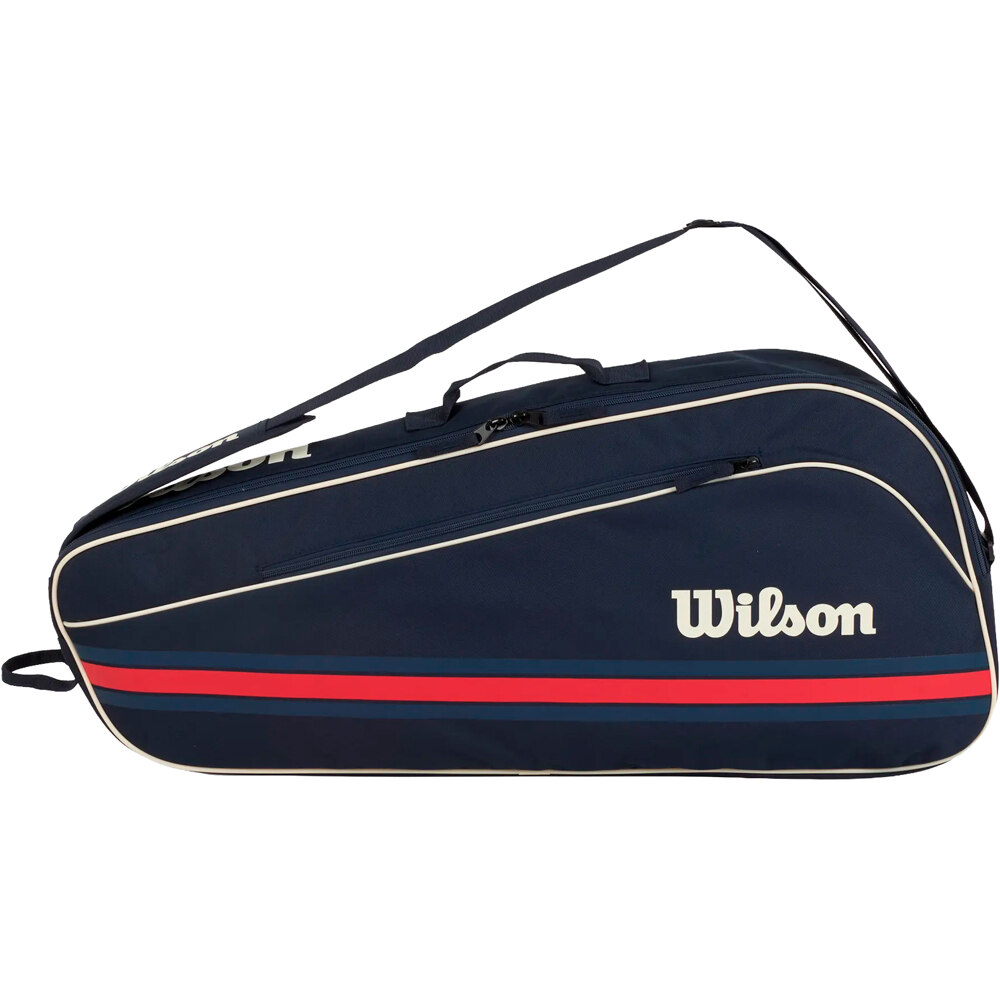 Wilson raqueteros tenis 3PK TEAM RACKET BAG 2025 Navy vista frontal
