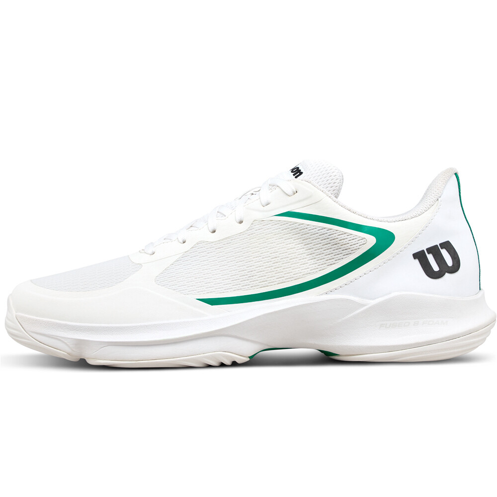 Wilson Zapatillas Tenis Hombre HURAKN LITE Wh/Wh/Bosphor lateral exterior