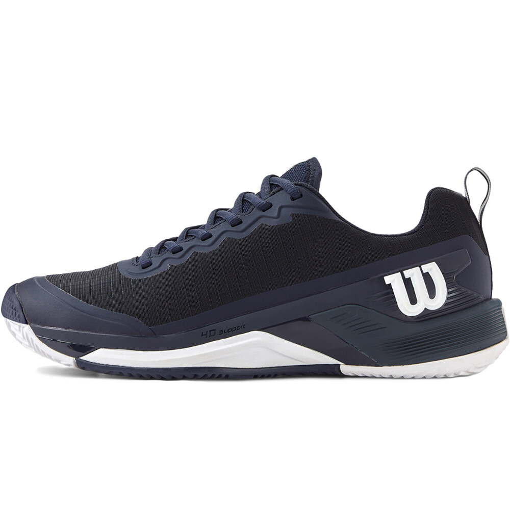 Wilson Zapatillas Tenis Hombre RUSH PRO 4.5 CLAY Navy Bl lateral exterior