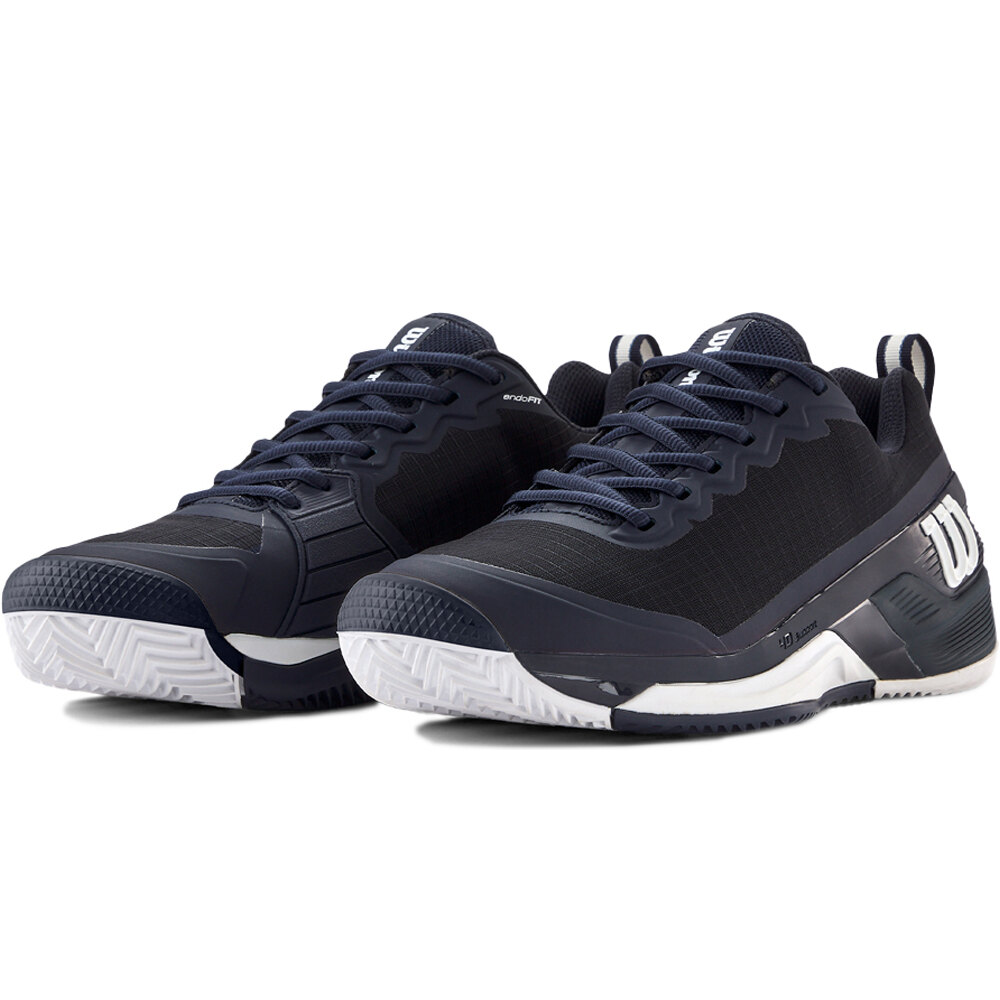 Wilson Zapatillas Tenis Hombre RUSH PRO 4.5 CLAY Navy Bl lateral interior