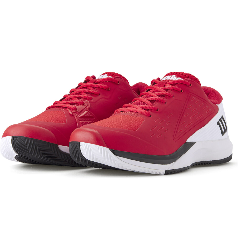Wilson Zapatillas Tenis Hombre RUSH PRO ACE CLAY Rd/Wh lateral interior