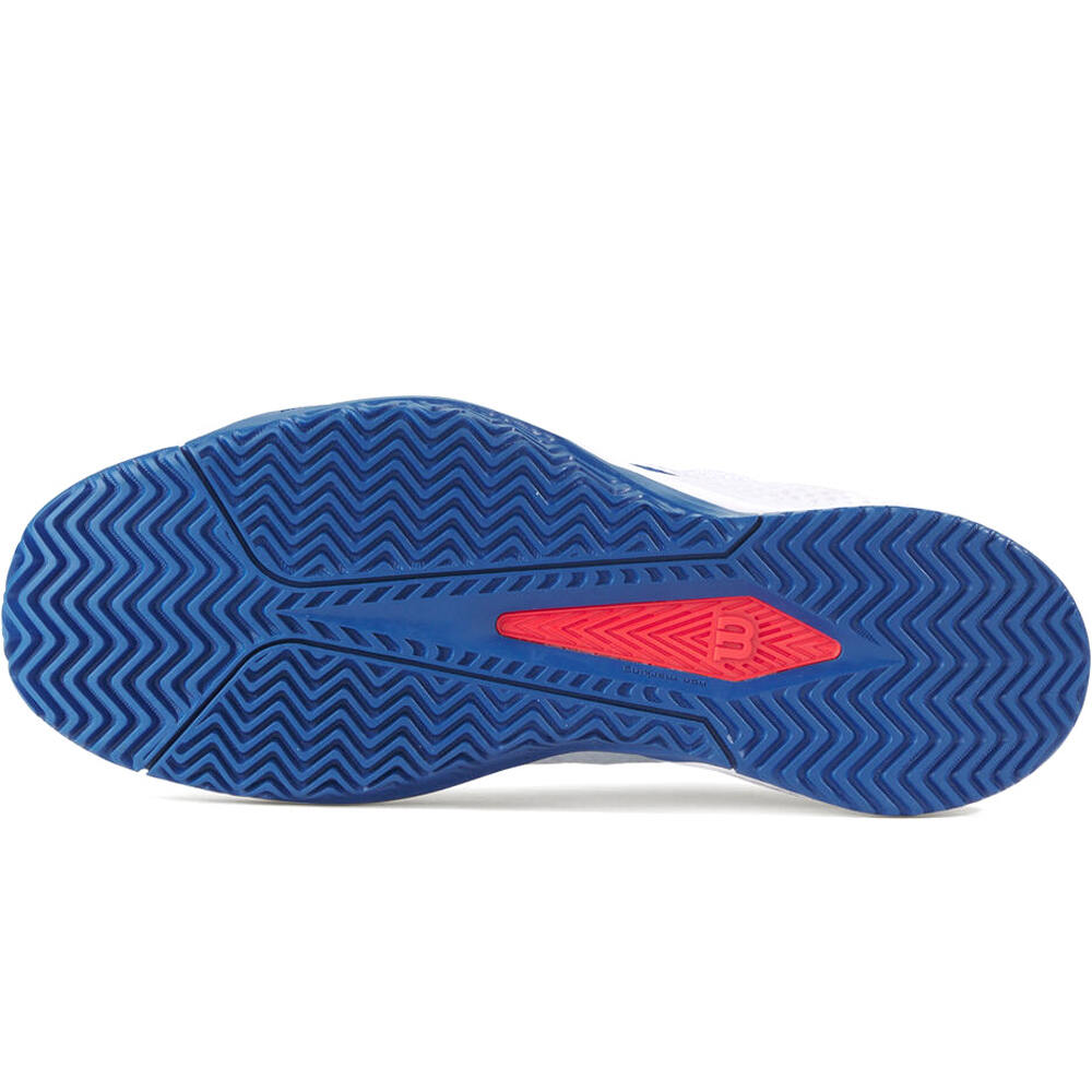 Wilson Zapatillas Tenis Hombre RUSH PRO LITE Wh/D V Blue vista superior