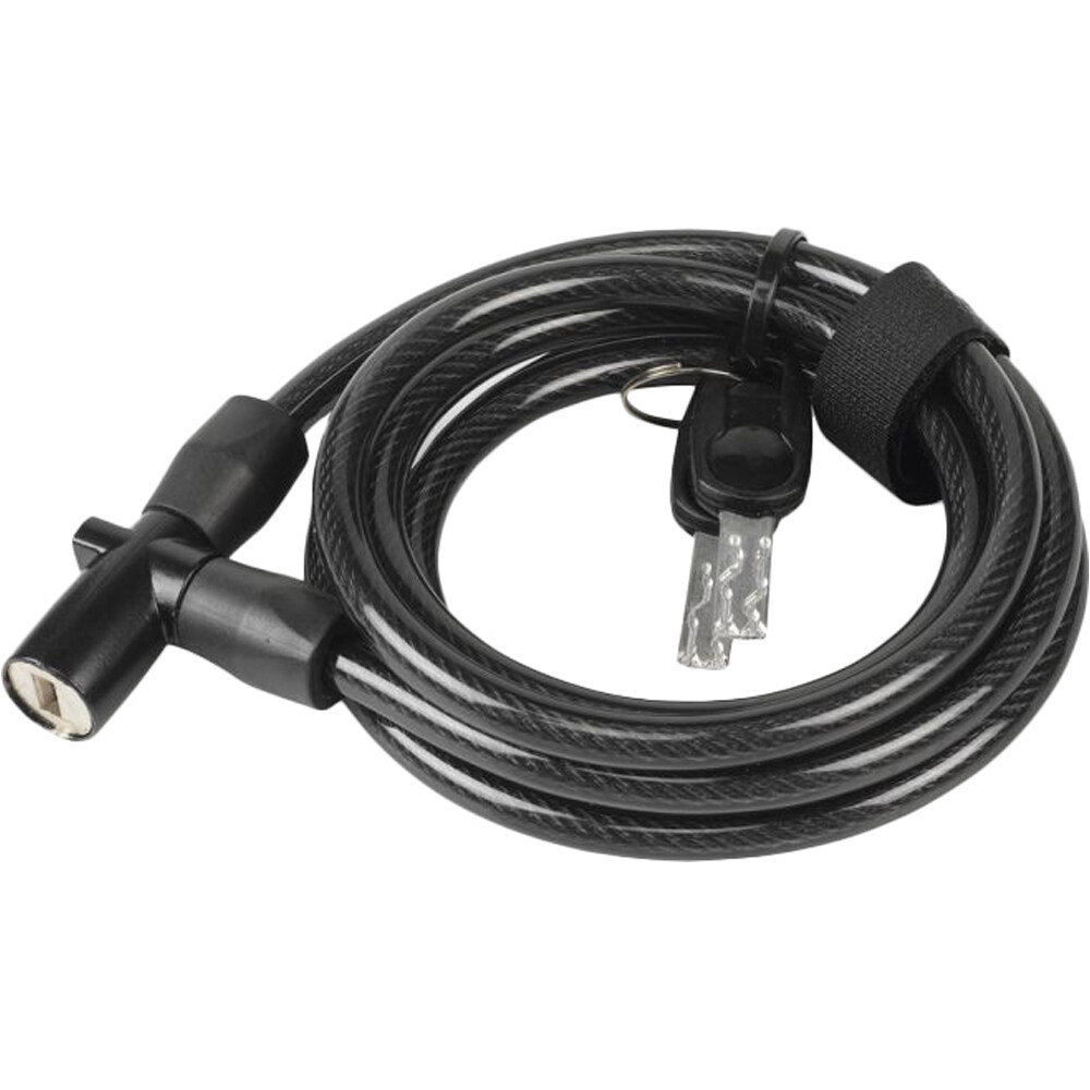 Xlc candado bicicleta CANDADO CABLE ESPIRAL 8mm/180cm vista frontal